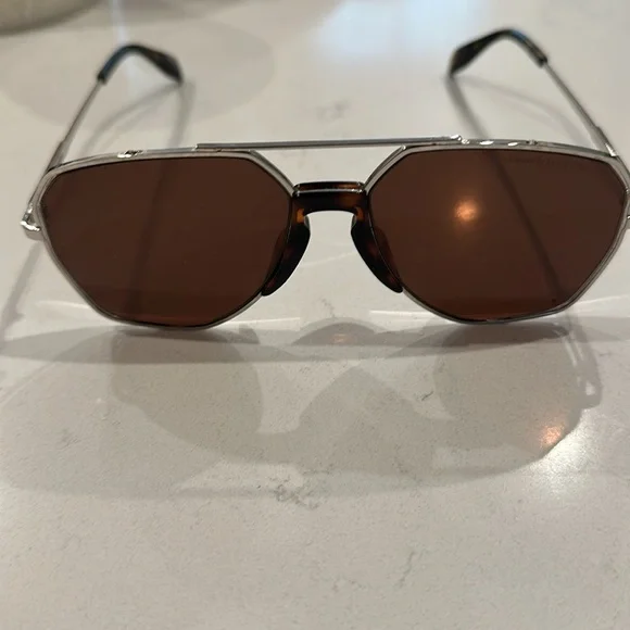 【送料&関税込】Alexander McQueen Sunglasses In Brown Acetat Alexander McQueen Square-Frame Recycled Acetate Sunglasses